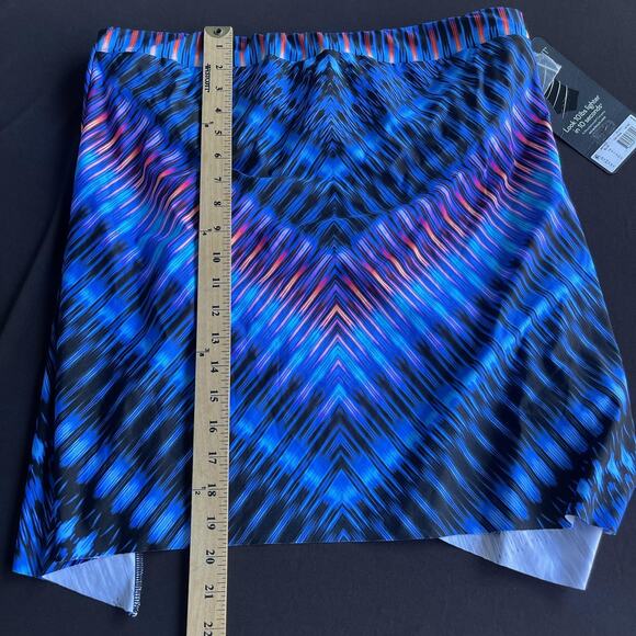 Miraclesuit Bandini Swim Top Womens 14 Blue Black Pink Underwire Swimwear NWT - Picture 10 of 11